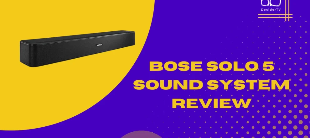 Bose Solo 5 Sound System
